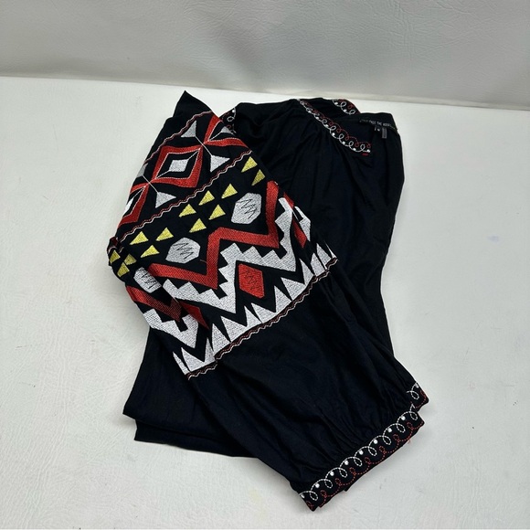 Free the Roses Black and Red Embellished A-line Dress size M - Picture 10 of 10